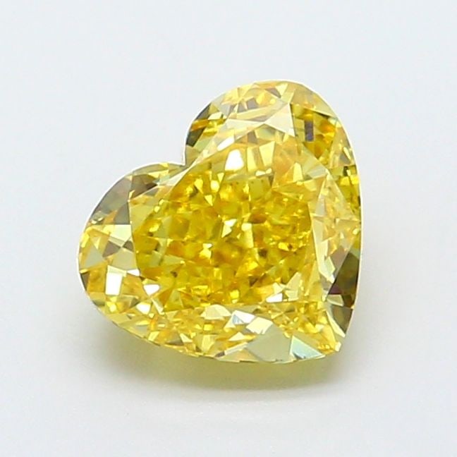 Loose Diamond - HEART 1.76ct Fancy Intense Yellow VS1: Loose Diamond - HEART 1.76ct Fancy Intense Yellow VS1 Source: This is a real non-mined Diamond that has been grown in a lab Shape: HEART Carats: 1.76 Color: Fancy Intense Yellow Certification: IGI Vid