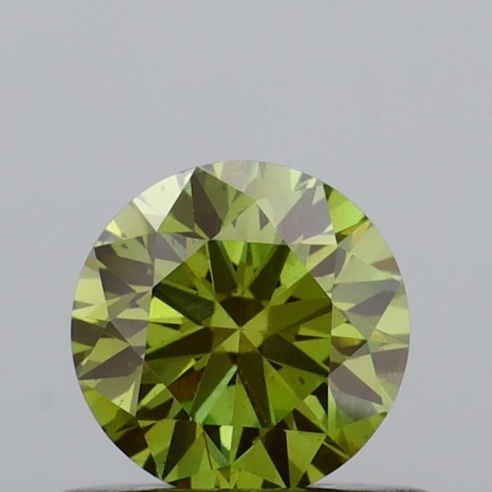 Loose Diamond - ROUND 0.53ct Fancy Yellow Green VS2: Loose Diamond - ROUND 0.53ct Fancy Yellow Green VS2 Source: This is a real non-mined Diamond that has been grown in a lab Shape: ROUND Carats: 0.53 Color: Fancy Yellow Green Certification: IGI Video: