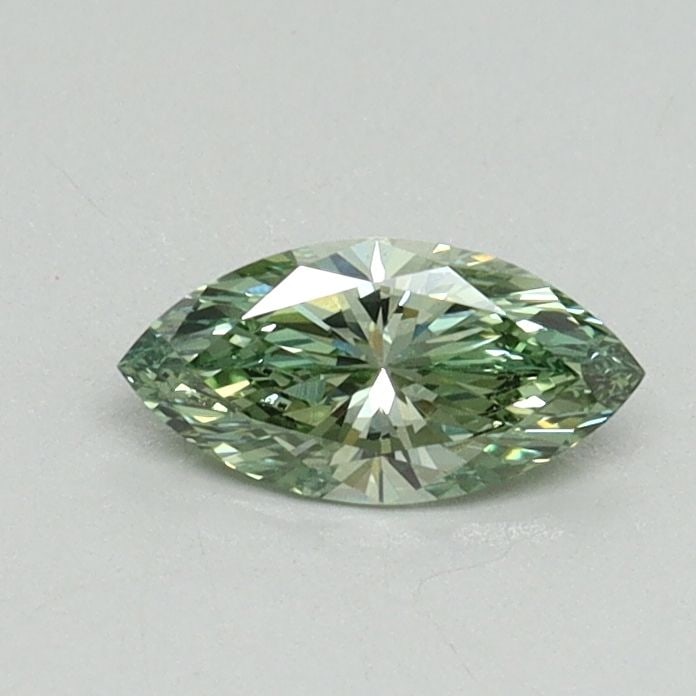 Loose Diamond - MARQUISE 0.33ct Fancy Vivid Green VS1: Loose Diamond - MARQUISE 0.33ct Fancy Vivid Green VS1 Source: This is a real non-mined Diamond that has been grown in a lab Shape: MARQUISE Carats: 0.33 Color: Fancy Vivid Green Certification: IGI Vid