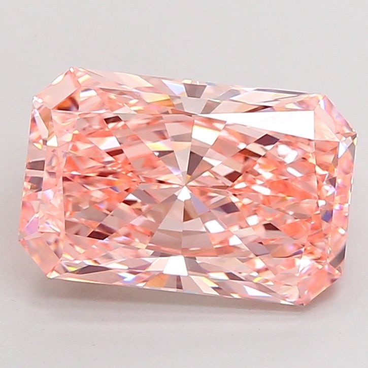 Loose Diamond - RADIANT 6.34ct Fancy Vivid Pink VVS2: Loose Diamond - RADIANT 6.34ct Fancy Vivid Pink VVS2 Source: This is a real non-mined Diamond that has been grown in a lab Shape: RADIANT Carats: 6.34 Color: Fancy Vivid Pink Certification: IGI Video: