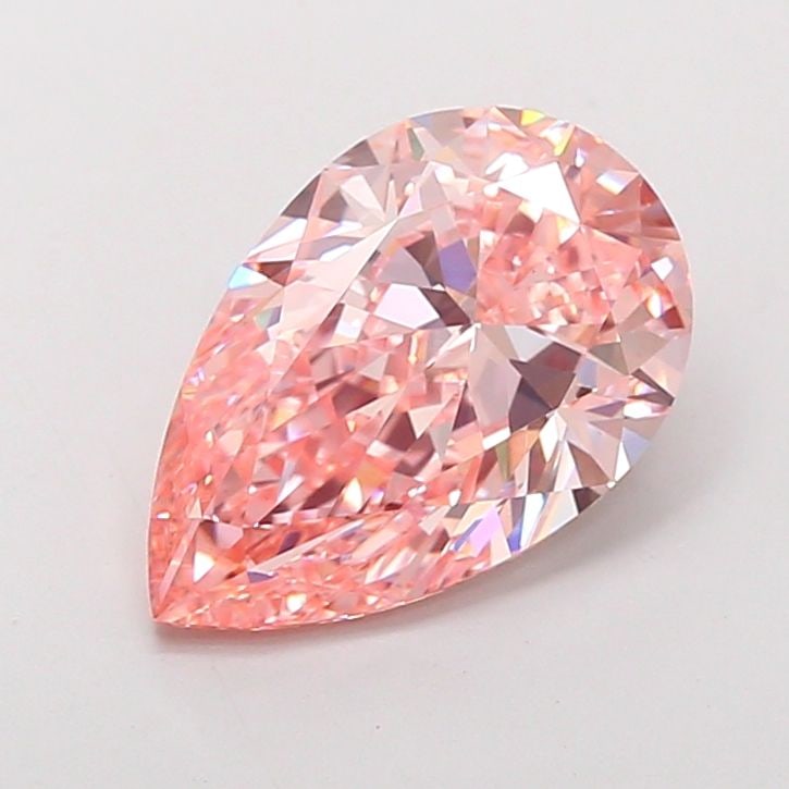 Loose Diamond - PEAR 5.01ct Fancy Vivid Pink VS1: Loose Diamond - PEAR 5.01ct Fancy Vivid Pink VS1 Source: This is a real non-mined Diamond that has been grown in a lab Shape: PEAR Carats: 5.01 Color: Fancy Vivid Pink Certification: IGI Video: