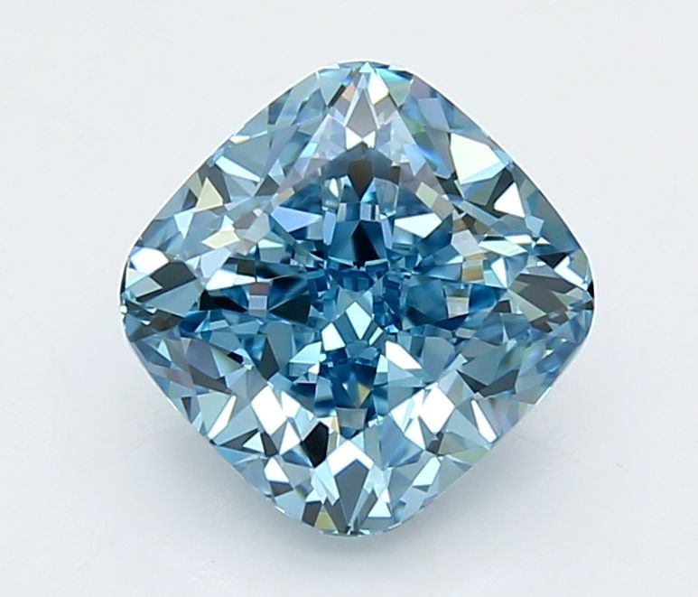 Loose Diamond - CUSHION MODIFIED 2.75ct Fancy Vivid Blue VVS1: Loose Diamond - CUSHION MODIFIED 2.75ct Fancy Vivid Blue VVS1 Source: This is a real non-mined Diamond that has been grown in a lab Shape: CUSHION MODIFIED Carats: 2.75 Color: Fancy Vivid Blue Certifi
