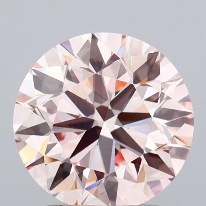 Ideal Loose Diamond - ROUND 2.02ct Fancy Pink VS2: Ideal Loose Diamond - ROUND 2.02ct Fancy Pink VS2 Source: This is a real non-mined Diamond that has been grown in a lab Shape: ROUND Carats: 2.02 Color: Fancy Pink Certification: IGI Video: