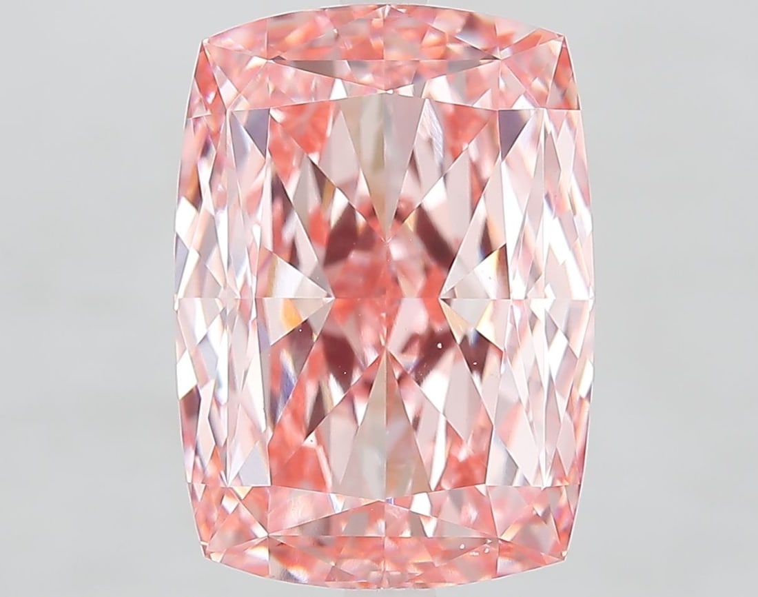 Loose Diamond - CUSHION MODIFIED 8.68ct Fancy Vivid Pink VS1: Loose Diamond - CUSHION MODIFIED 8.68ct Fancy Vivid Pink VS1 Source: This is a real non-mined Diamond that has been grown in a lab Shape: CUSHION MODIFIED Carats: 8.68 Color: Fancy Vivid Pink Certific