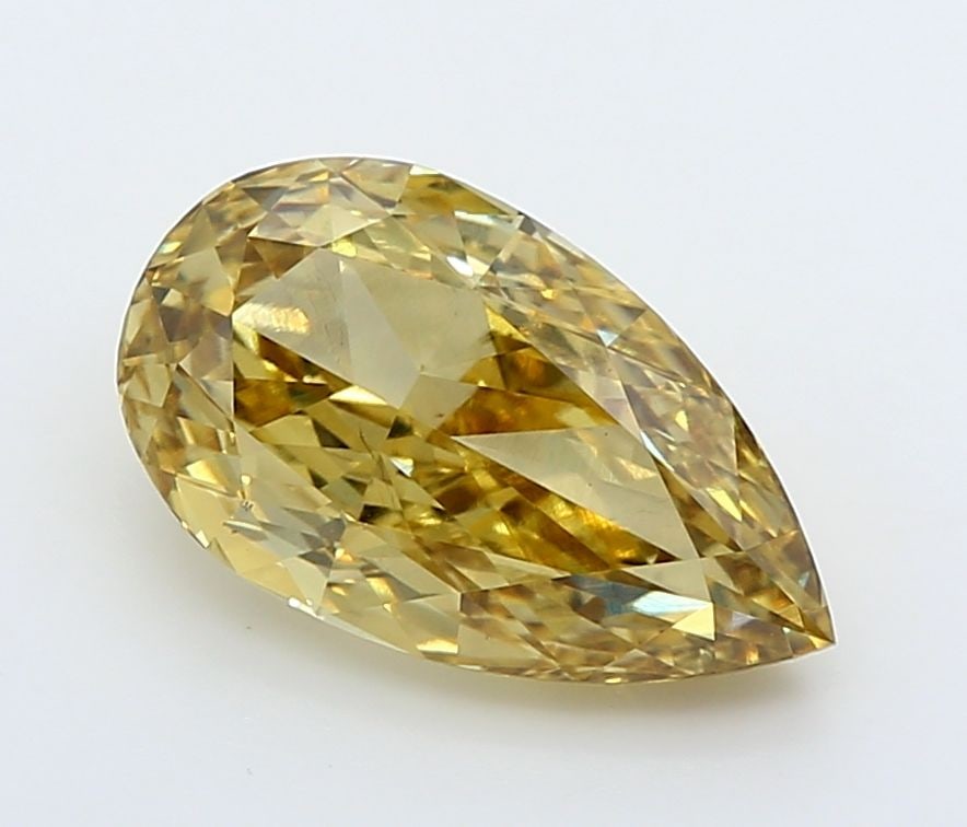 Loose Diamond - PEAR 2.49ct Fancy Vivid Yellow VS1: Loose Diamond - PEAR 2.49ct Fancy Vivid Yellow VS1 Source: This is a real non-mined Diamond that has been grown in a lab Shape: PEAR Carats: 2.49 Color: Fancy Vivid Yellow Certification: IGI Video: