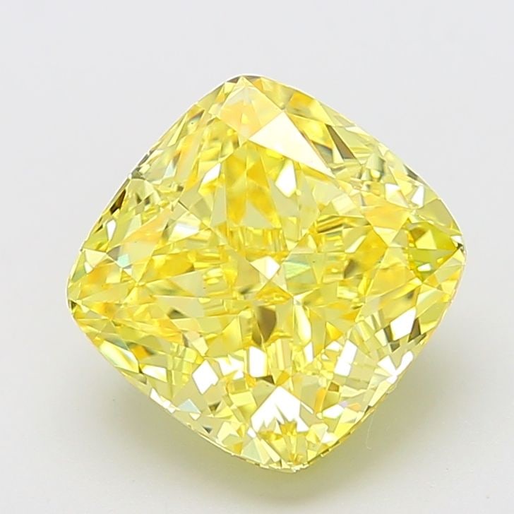 Loose Diamond - CUSHION MODIFIED 6.01ct Fancy Vivid Yellow VS1: Loose Diamond - CUSHION MODIFIED 6.01ct Fancy Vivid Yellow VS1 Source: This is a real non-mined Diamond that has been grown in a lab Shape: CUSHION MODIFIED Carats: 6.01 Color: Fancy Vivid Yellow Cert