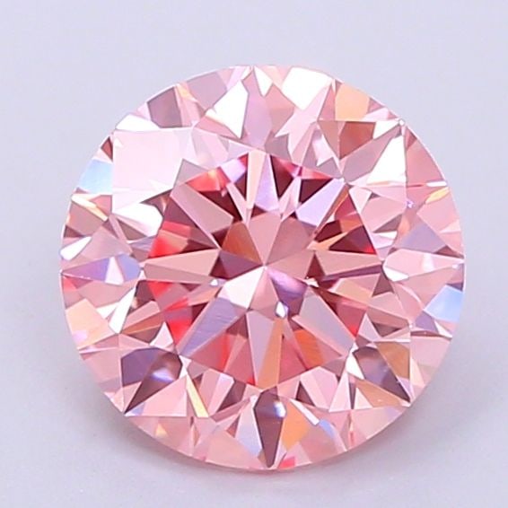 Loose Diamond - ROUND 1.57ct Fancy Vivid Pink VS1: Loose Diamond - ROUND 1.57ct Fancy Vivid Pink VS1 Source: This is a real non-mined Diamond that has been grown in a lab Shape: ROUND Carats: 1.57 Color: Fancy Vivid Pink Certification: IGI Video:
