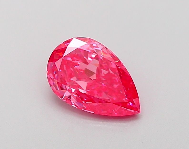 Loose Diamond - PEAR 1.02ct Fancy Vivid Pink VS1: Loose Diamond - PEAR 1.02ct Fancy Vivid Pink VS1 Source: This is a real non-mined Diamond that has been grown in a lab Shape: PEAR Carats: 1.02 Color: Fancy Vivid Pink Certification: IGI Video: