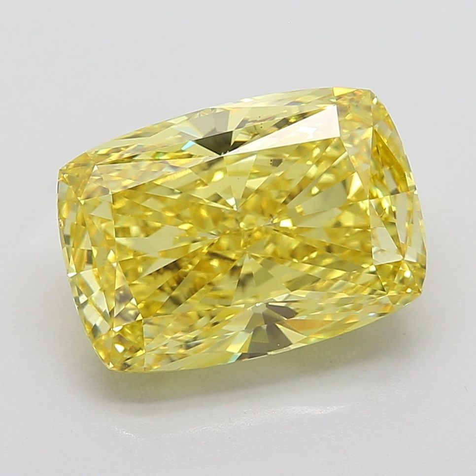 Loose Diamond - CUSHION MODIFIED 10.02ct Fancy Vivid Yellow VS2: Loose Diamond - CUSHION MODIFIED 10.02ct Fancy Vivid Yellow VS2 Source: This is a real non-mined Diamond that has been grown in a lab Shape: CUSHION MODIFIED Carats: 10.02 Color: Fancy Vivid Yellow Ce
