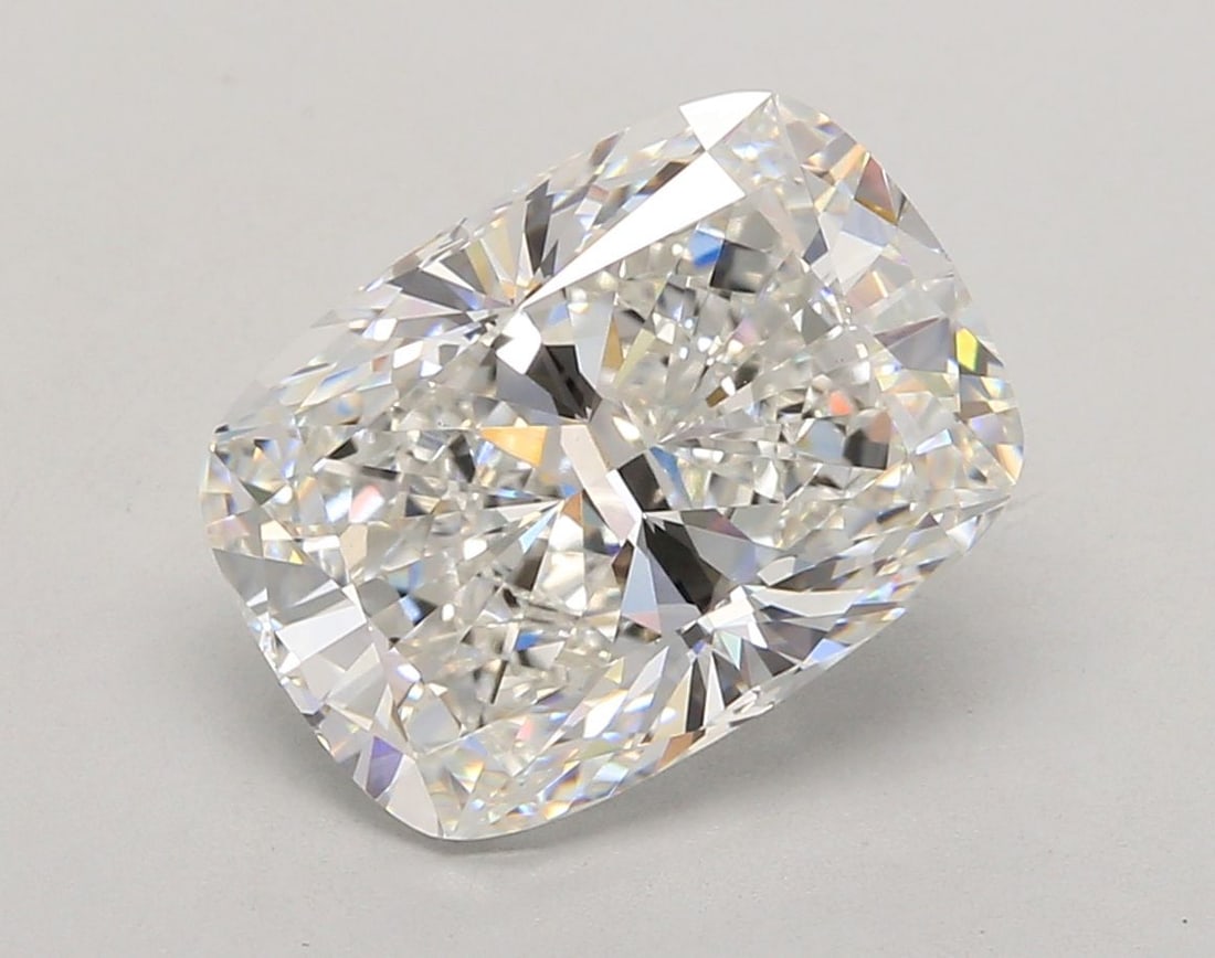 Loose Diamond - CUSHION MODIFIED 5.57ct F VVS2: Loose Diamond - CUSHION MODIFIED 5.57ct F VVS2 Source: This is a real non-mined Diamond that has been grown in a lab Shape: CUSHION MODIFIED Carats: 5.57 Color: F Clarity: VVS2 Certification: IGI Vide
