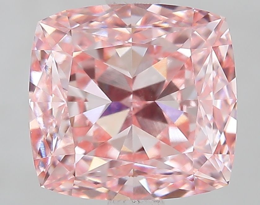 Loose Diamond - CUSHION MODIFIED 3.11ct Fancy Vivid Pink VVS2: Loose Diamond - CUSHION MODIFIED 3.11ct Fancy Vivid Pink VVS2 Source: This is a real non-mined Diamond that has been grown in a lab Shape: CUSHION MODIFIED Carats: 3.11 Color: Fancy Vivid Pink Certifi