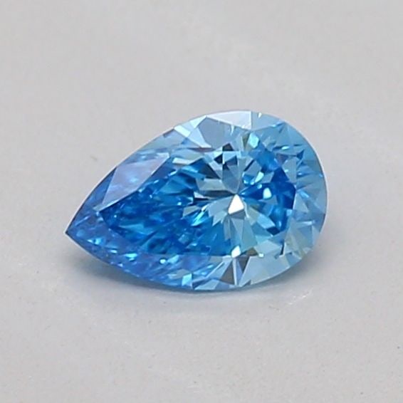 Loose Diamond - PEAR 0.18ct Fancy Vivid Blue VS1: Loose Diamond - PEAR 0.18ct Fancy Vivid Blue VS1 Source: This is a real non-mined Diamond that has been grown in a lab Shape: PEAR Carats: 0.18 Color: Fancy Vivid Blue Certification: IGI Video: