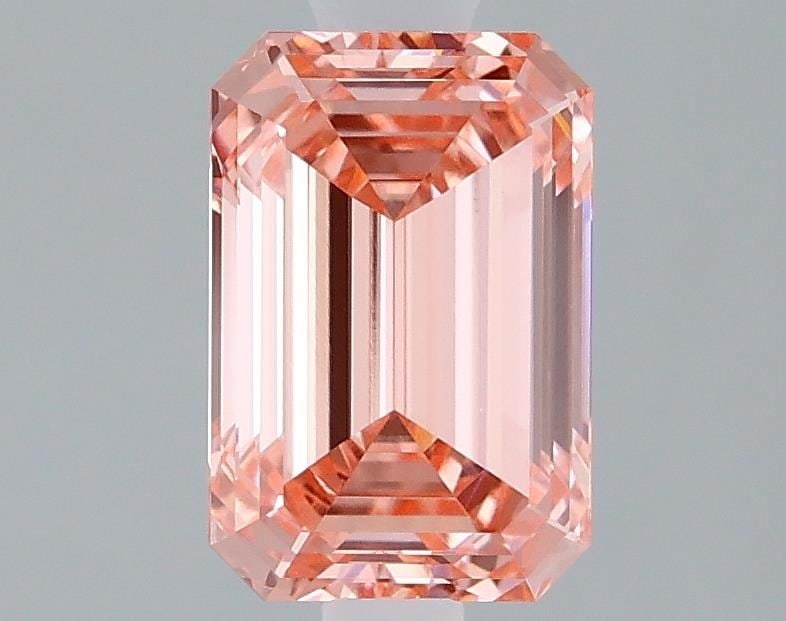 Loose Diamond - EMERALD 1.08ct Fancy Vivid Pink VVS2: Loose Diamond - EMERALD 1.08ct Fancy Vivid Pink VVS2 Source: This is a real non-mined Diamond that has been grown in a lab Shape: EMERALD Carats: 1.08 Color: Fancy Vivid Pink Certification: IGI Video: