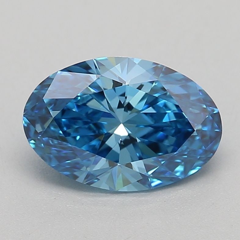 Loose Diamond - OVAL 0.77ct Fancy Vivid Blue VVS1: Loose Diamond - OVAL 0.77ct Fancy Vivid Blue VVS1 Source: This is a real non-mined Diamond that has been grown in a lab Shape: OVAL Carats: 0.77 Color: Fancy Vivid Blue Certification: IGI Video: