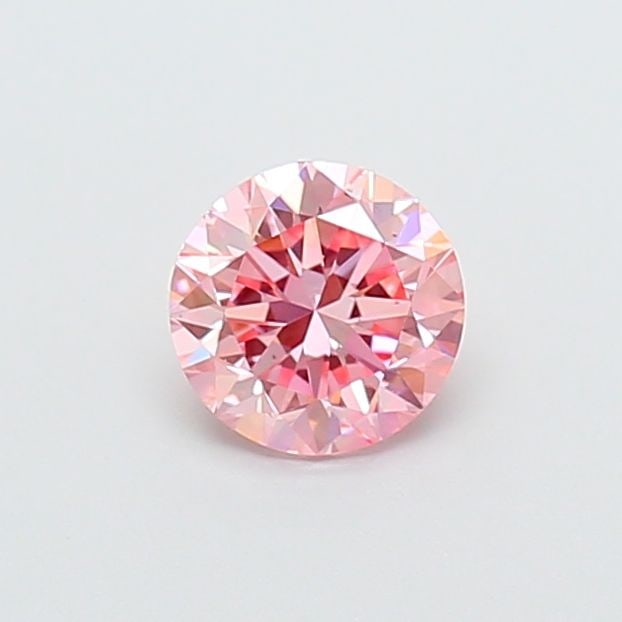 Loose Diamond - ROUND 0.69ct Fancy Intense Pink VS2: Loose Diamond - ROUND 0.69ct Fancy Intense Pink VS2 Source: This is a real non-mined Diamond that has been grown in a lab Shape: ROUND Carats: 0.69 Color: Fancy Intense Pink Certification: IGI Video:
