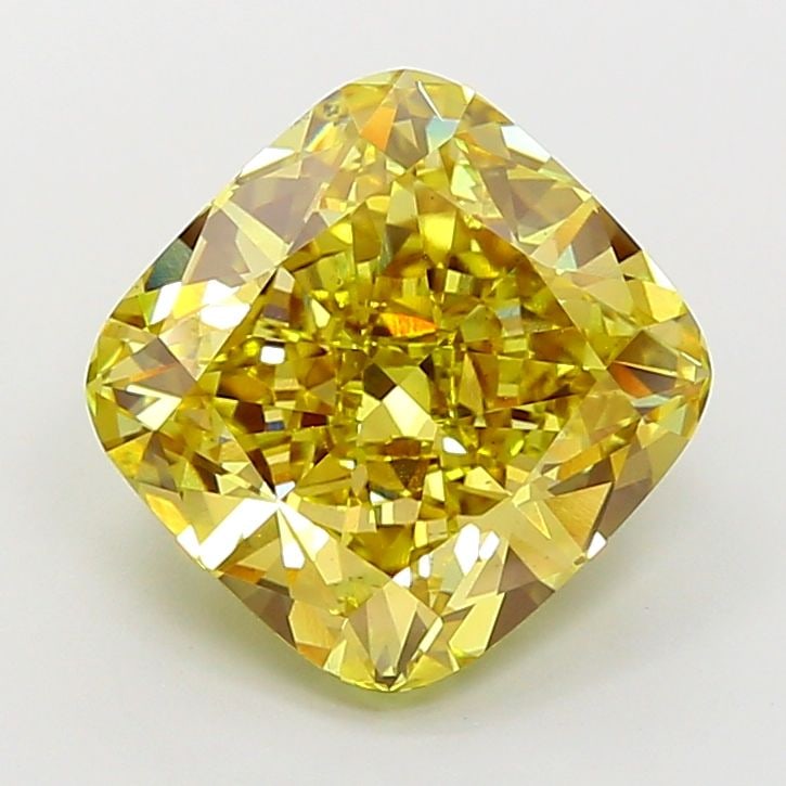 Loose Diamond - CUSHION MODIFIED 7.01ct Fancy Intense Yellow VS2: Loose Diamond - CUSHION MODIFIED 7.01ct Fancy Intense Yellow VS2 Source: This is a real non-mined Diamond that has been grown in a lab Shape: CUSHION MODIFIED Carats: 7.01 Color: Fancy Intense Yellow 