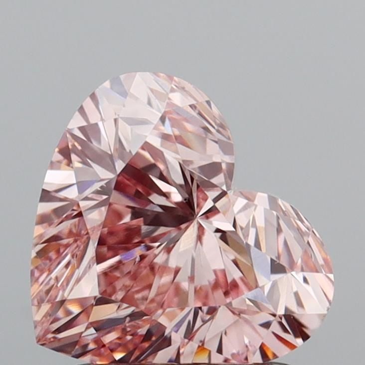 Loose Diamond - HEART 1.52ct Fancy Intense Pink VS2: Loose Diamond - HEART 1.52ct Fancy Intense Pink VS2 Source: This is a real non-mined Diamond that has been grown in a lab Shape: HEART Carats: 1.52 Color: Fancy Intense Pink Certification: IGI Video: