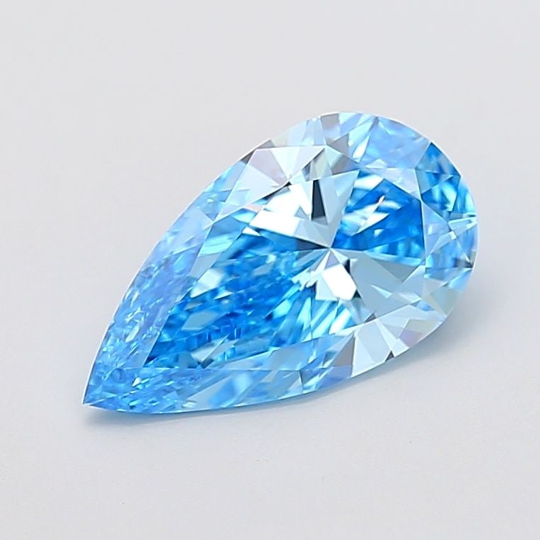 Loose Diamond - PEAR 2.51ct Fancy Vivid Blue VS1: Loose Diamond - PEAR 2.51ct Fancy Vivid Blue VS1 Source: This is a real non-mined Diamond that has been grown in a lab Shape: PEAR Carats: 2.51 Color: Fancy Vivid Blue Certification: IGI Video: