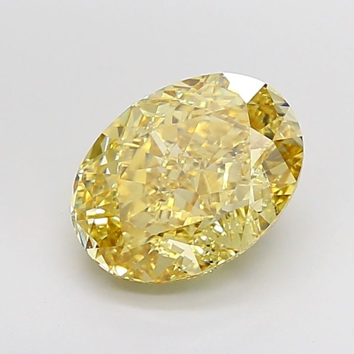 Loose Diamond - OVAL 5.13ct Fancy Intense Yellow VS1: Loose Diamond - OVAL 5.13ct Fancy Intense Yellow VS1 Source: This is a real non-mined Diamond that has been grown in a lab Shape: OVAL Carats: 5.13 Color: Fancy Intense Yellow Certification: IGI Video