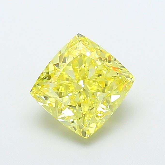 Loose Diamond - CUSHION MODIFIED 4.01ct Fancy Intense Yellow VS1: Loose Diamond - CUSHION MODIFIED 4.01ct Fancy Intense Yellow VS1 Source: This is a real non-mined Diamond that has been grown in a lab Shape: CUSHION MODIFIED Carats: 4.01 Color: Fancy Intense Yellow 