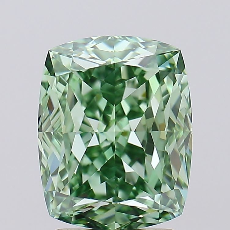 Loose Diamond - CUSHION MODIFIED 3.59ct Fancy Vivid Green IF: Loose Diamond - CUSHION MODIFIED 3.59ct Fancy Vivid Green IF Source: This is a real non-mined Diamond that has been grown in a lab Shape: CUSHION MODIFIED Carats: 3.59 Color: Fancy Vivid Green Certifi