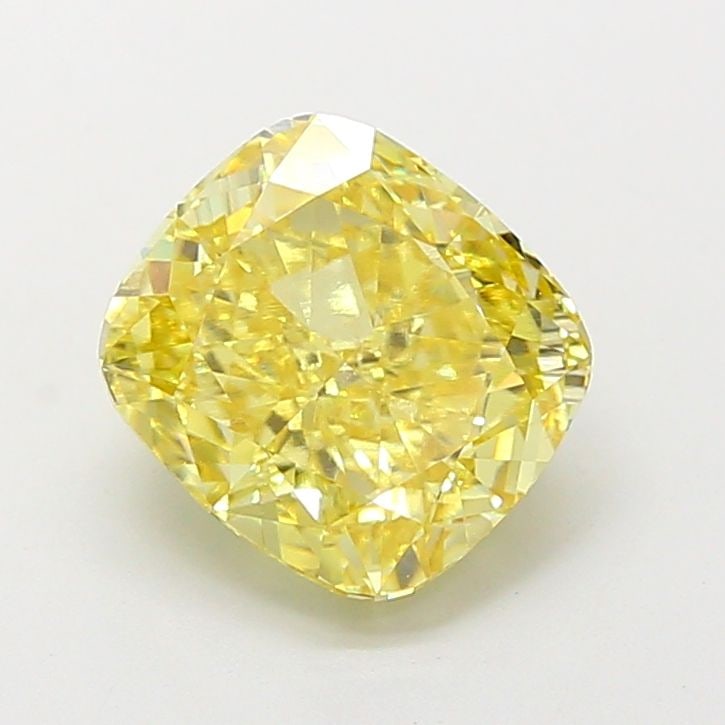Loose Diamond - CUSHION MODIFIED 4.07ct Fancy Intense Yellow VVS2: Loose Diamond - CUSHION MODIFIED 4.07ct Fancy Intense Yellow VVS2 Source: This is a real non-mined Diamond that has been grown in a lab Shape: CUSHION MODIFIED Carats: 4.07 Color: Fancy Intense Yellow