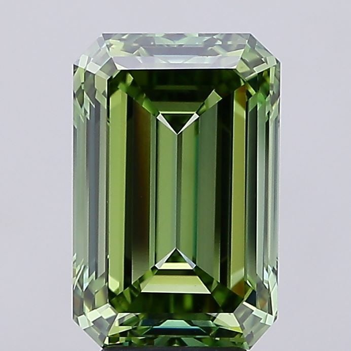 Loose Diamond - EMERALD 6.01ct Fancy Vivid Green VS1: Loose Diamond - EMERALD 6.01ct Fancy Vivid Green VS1 Source: This is a real non-mined Diamond that has been grown in a lab Shape: EMERALD Carats: 6.01 Color: Fancy Vivid Green Certification: IGI Video