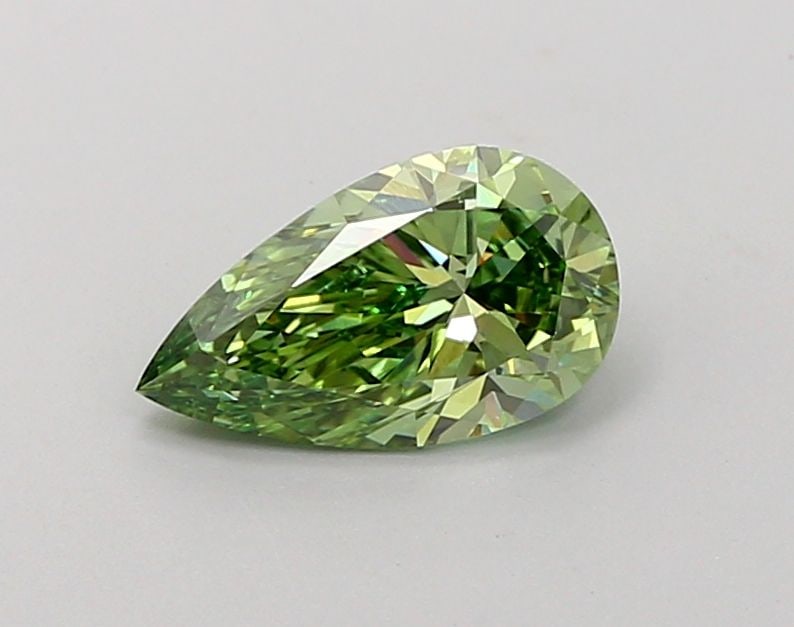 Loose Diamond - PEAR 1.05ct Fancy Vivid Green VVS2: Loose Diamond - PEAR 1.05ct Fancy Vivid Green VVS2 Source: This is a real non-mined Diamond that has been grown in a lab Shape: PEAR Carats: 1.05 Color: Fancy Vivid Green Certification: IGI Video:
