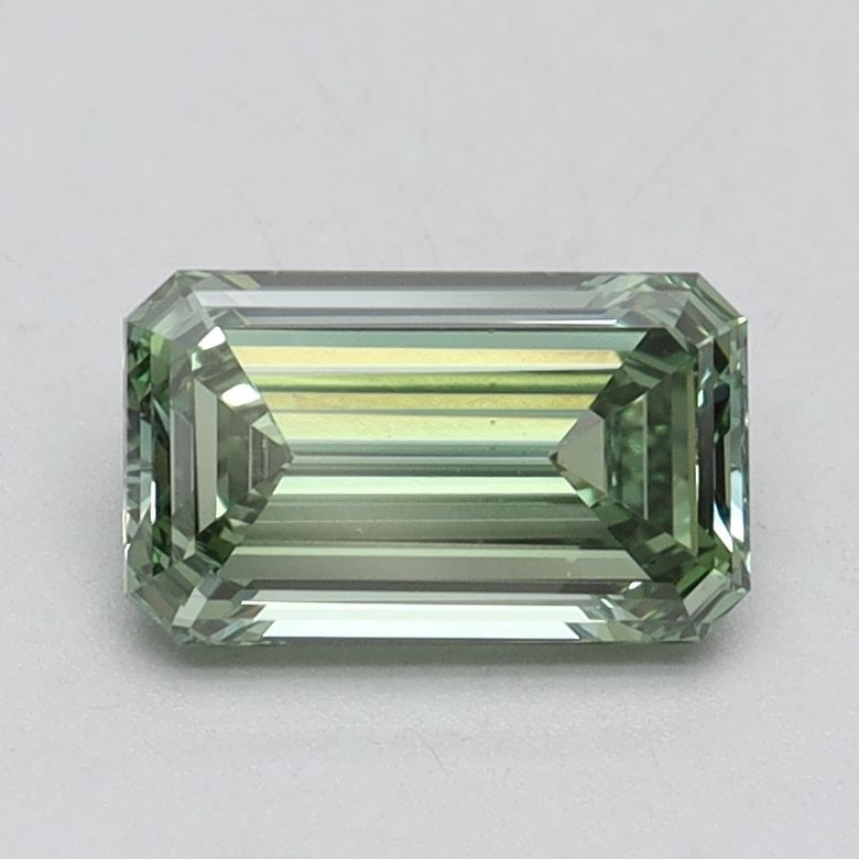 Loose Diamond - EMERALD 1.0ct Fancy Vivid Green VS1: Loose Diamond - EMERALD 1.0ct Fancy Vivid Green VS1 Source: This is a real non-mined Diamond that has been grown in a lab Shape: EMERALD Carats: 1.0 Color: Fancy Vivid Green Certification: IGI Video: