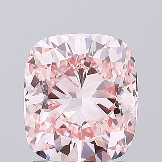 Loose Diamond - CUSHION MODIFIED 2.03ct Fancy Intense Pink VS1: Loose Diamond - CUSHION MODIFIED 2.03ct Fancy Intense Pink VS1 Source: This is a real non-mined Diamond that has been grown in a lab Shape: CUSHION MODIFIED Carats: 2.03 Color: Fancy Intense Pink Cert