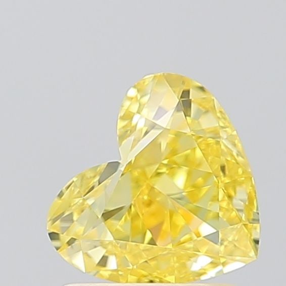 Loose Diamond - HEART 1.01ct Fancy Vivid Yellow VVS2: Loose Diamond - HEART 1.01ct Fancy Vivid Yellow VVS2 Source: This is a real non-mined Diamond that has been grown in a lab Shape: HEART Carats: 1.01 Color: Fancy Vivid Yellow Certification: IGI The Di