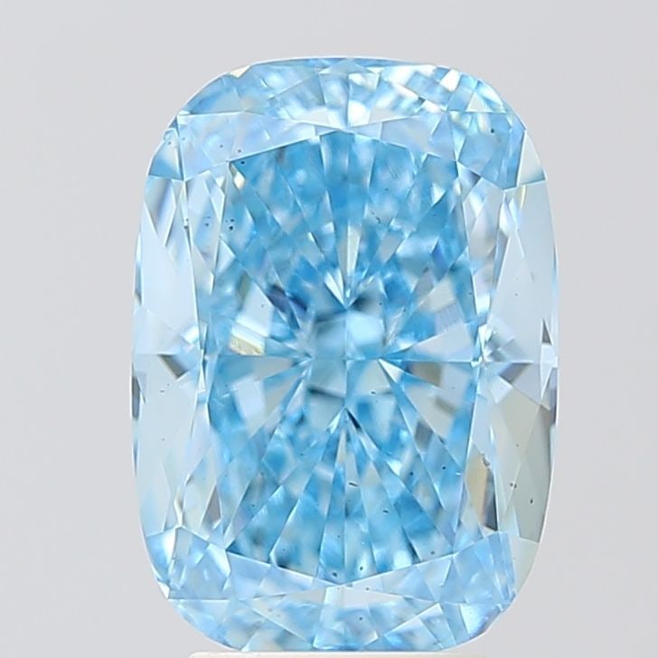 Loose Diamond - CUSHION MODIFIED 5.08ct Fancy Vivid Blue VS2: Loose Diamond - CUSHION MODIFIED 5.08ct Fancy Vivid Blue VS2 Source: This is a real non-mined Diamond that has been grown in a lab Shape: CUSHION MODIFIED Carats: 5.08 Color: Fancy Vivid Blue Certific