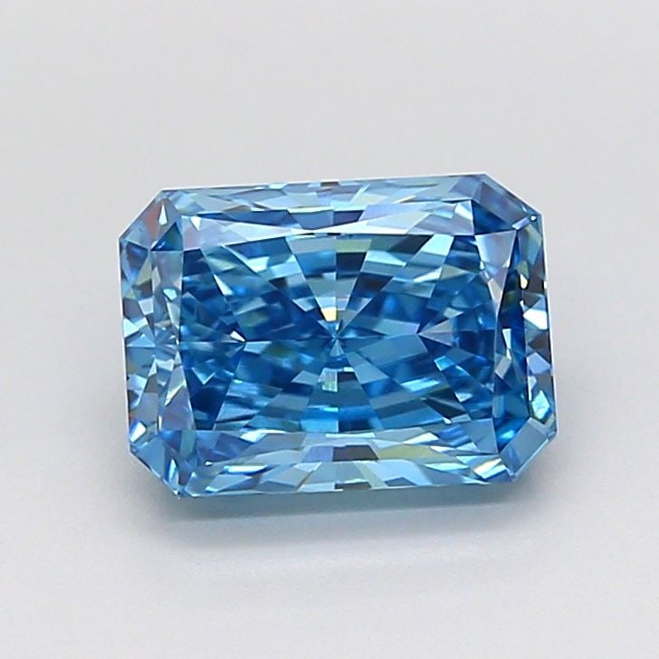 Loose Diamond - RADIANT 1.55ct Blue VVS2: Loose Diamond - RADIANT 1.55ct Blue VVS2 Source: This is a real non-mined Diamond that has been grown in a lab Shape: RADIANT Carats: 1.55 Color: Blue Certification: NONE Video: