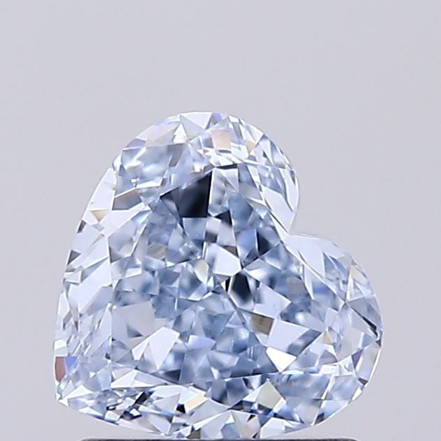 Loose Diamond - HEART 1.21ct Fancy Blue VVS2: Loose Diamond - HEART 1.21ct Fancy Blue VVS2 Source: This is a real non-mined Diamond that has been grown in a lab Shape: HEART Carats: 1.21 Color: Fancy Blue Certification: IGI Video: