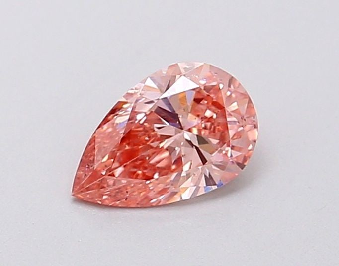 Loose Diamond - PEAR 0.39ct Fancy Intense Brownish Pink SI1: Loose Diamond - PEAR 0.39ct Fancy Intense Brownish Pink SI1 Source: This is a real non-mined Diamond that has been grown in a lab Shape: PEAR Carats: 0.39 Color: Fancy Intense Brownish Pink Certificat