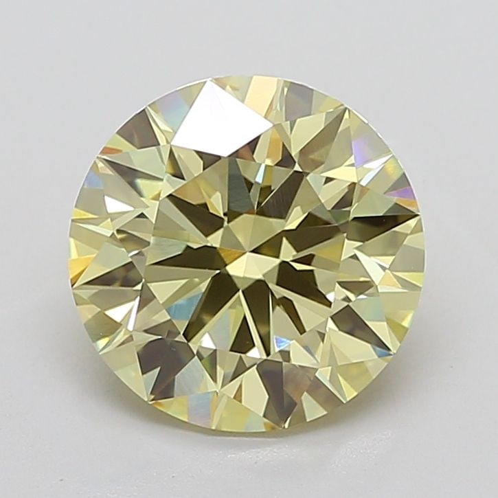 Ideal Loose Diamond - ROUND 6.15ct Fancy Light Yellow VVS2: Ideal Loose Diamond - ROUND 6.15ct Fancy Light Yellow VVS2 Source: This is a real non-mined Diamond that has been grown in a lab Shape: ROUND Carats: 6.15 Color: Fancy Light Yellow Certification: IGI 