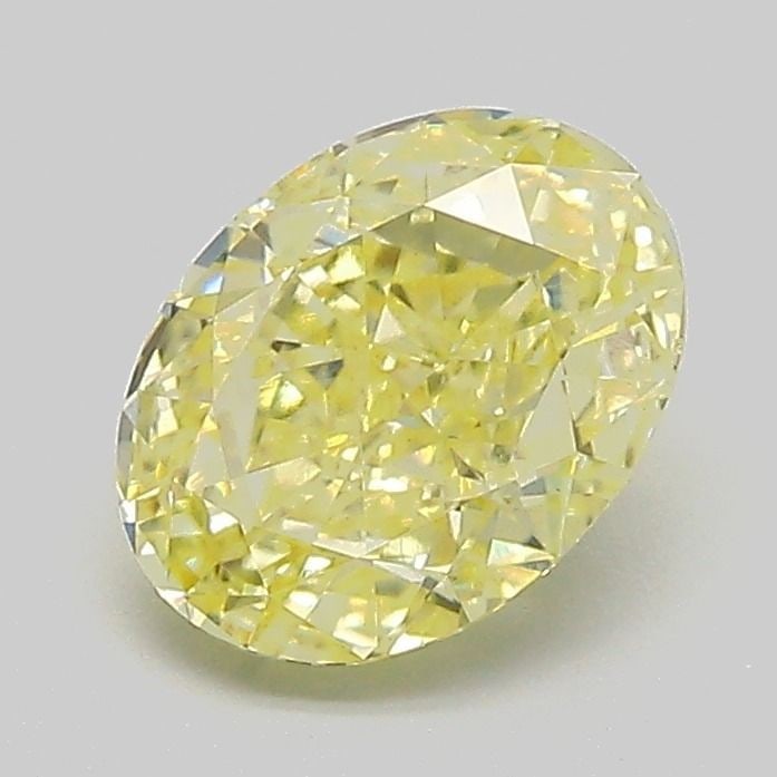 Loose Diamond - OVAL 1.34ct Fancy Intense Yellow VS1: Loose Diamond - OVAL 1.34ct Fancy Intense Yellow VS1 Source: This is a real non-mined Diamond that has been grown in a lab Shape: OVAL Carats: 1.34 Color: Fancy Intense Yellow Certification: IGI Video