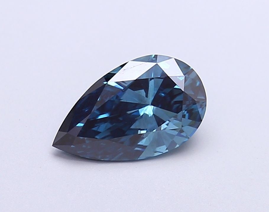 Loose Diamond - PEAR 1.18ct Fancy Blue SI1: Loose Diamond - PEAR 1.18ct Fancy Blue SI1 Source: This is a real non-mined Diamond that has been grown in a lab Shape: PEAR Carats: 1.18 Color: Fancy Blue Certification: NONE Video:
