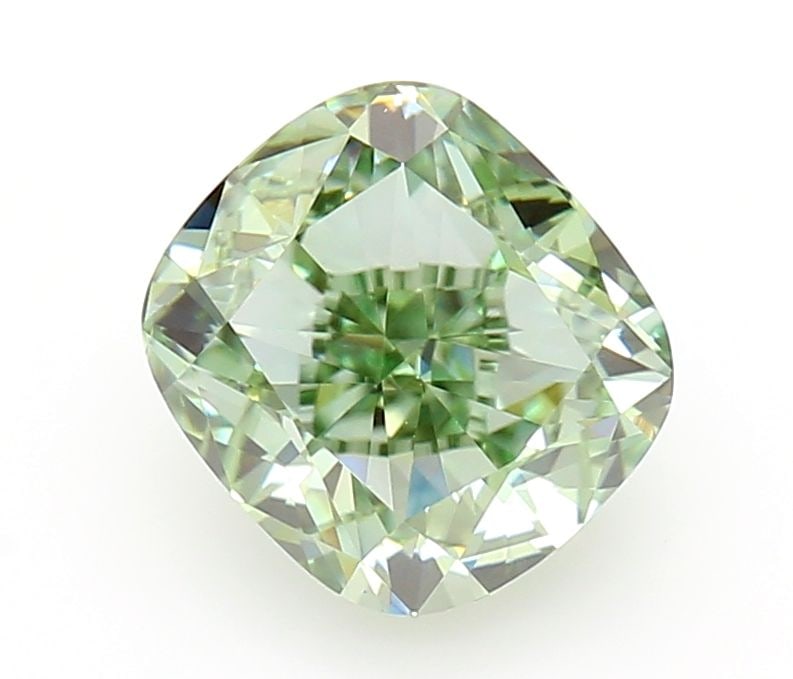 Loose Diamond - CUSHION MODIFIED 1.09ct Fancy Vivid Green VVS2: Loose Diamond - CUSHION MODIFIED 1.09ct Fancy Vivid Green VVS2 Source: This is a real non-mined Diamond that has been grown in a lab Shape: CUSHION MODIFIED Carats: 1.09 Color: Fancy Vivid Green Certi