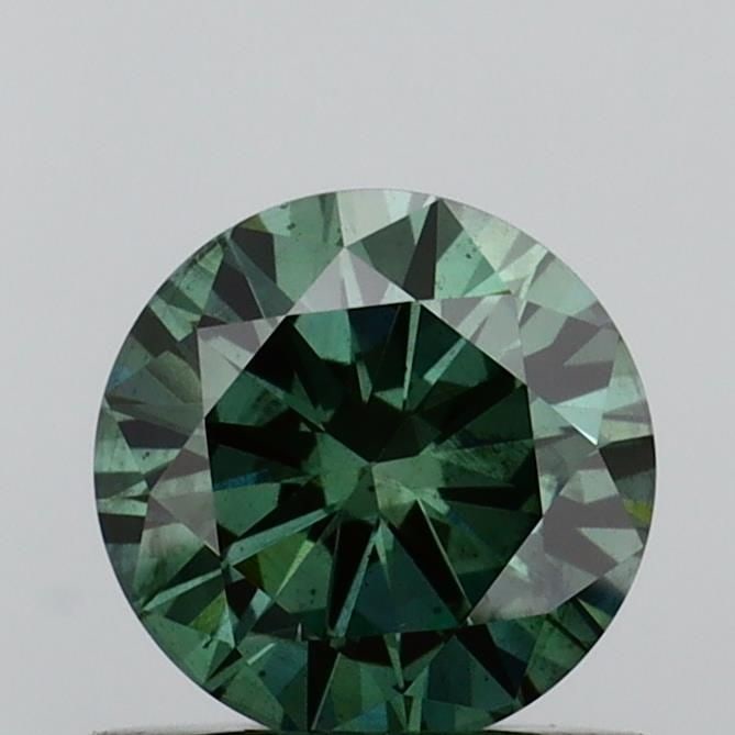 Loose Diamond - ROUND 0.57ct Fancy Vivid Green SI2: Loose Diamond - ROUND 0.57ct Fancy Vivid Green SI2 Source: This is a real non-mined Diamond that has been grown in a lab Shape: ROUND Carats: 0.57 Color: Fancy Vivid Green Certification: IGI Video: