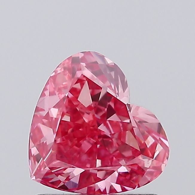 Loose Diamond - HEART 1.21ct Fancy Vivid Pink VVS2: Loose Diamond - HEART 1.21ct Fancy Vivid Pink VVS2 Source: This is a real non-mined Diamond that has been grown in a lab Shape: HEART Carats: 1.21 Color: Fancy Vivid Pink Certification: IGI Video: