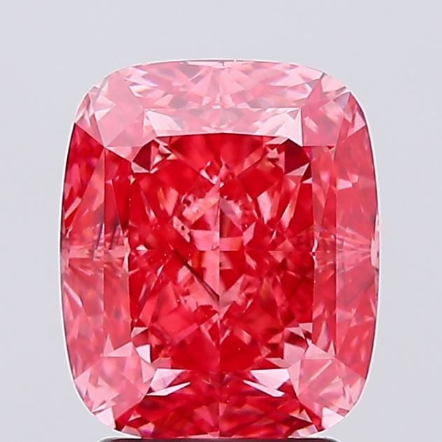 Loose Diamond - CUSHION MODIFIED 3.02ct Fancy Vivid Pink SI2: Loose Diamond - CUSHION MODIFIED 3.02ct Fancy Vivid Pink SI2 Source: This is a real non-mined Diamond that has been grown in a lab Shape: CUSHION MODIFIED Carats: 3.02 Color: Fancy Vivid Pink Certific