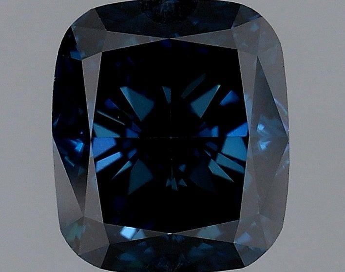 Loose Diamond - CUSHION MODIFIED 1.35ct Fancy Deep Blue VS2: Loose Diamond - CUSHION MODIFIED 1.35ct Fancy Deep Blue VS2 Source: This is a real non-mined Diamond that has been grown in a lab Shape: CUSHION MODIFIED Carats: 1.35 Color: Fancy Deep Blue Certificat