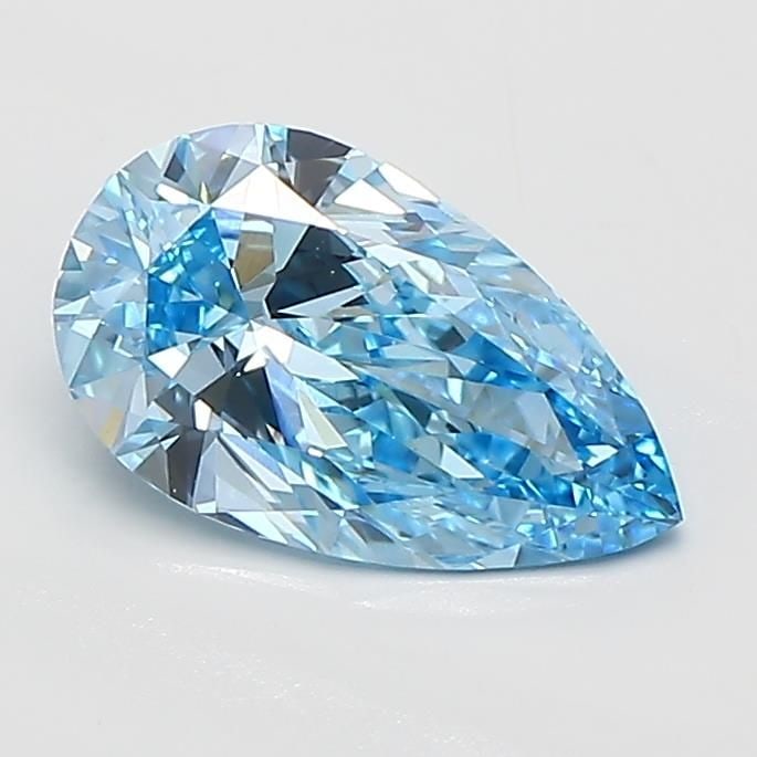 Loose Diamond - PEAR 1.02ct Fancy Vivid Blue VVS2: Loose Diamond - PEAR 1.02ct Fancy Vivid Blue VVS2 Source: This is a real non-mined Diamond that has been grown in a lab Shape: PEAR Carats: 1.02 Color: Fancy Vivid Blue Certification: IGI Video: