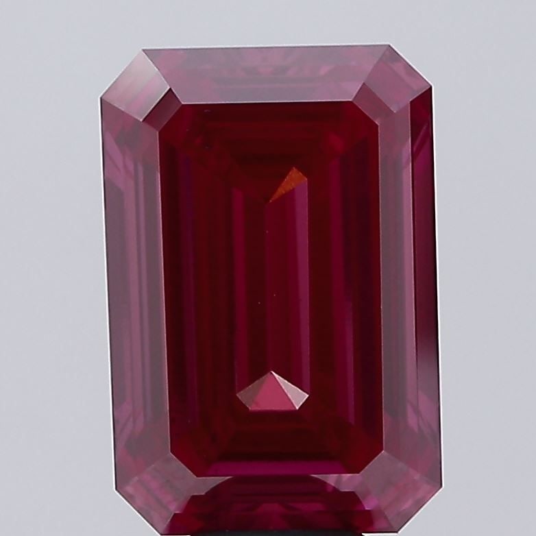 Loose Diamond - EMERALD 9.07ct Fancy Vivid Pink VS2: Loose Diamond - EMERALD 9.07ct Fancy Vivid Pink VS2 Source: This is a real non-mined Diamond that has been grown in a lab Shape: EMERALD Carats: 9.07 Color: Fancy Vivid Pink Certification: IGI Video: