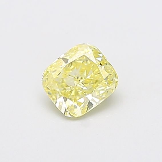 Loose Diamond - CUSHION MODIFIED 0.58ct Fancy Yellow SI2: Loose Diamond - CUSHION MODIFIED 0.58ct Fancy Yellow SI2 Source: This is a real non-mined Diamond that has been grown in a lab Shape: CUSHION MODIFIED Carats: 0.58 Color: Fancy Yellow Certification: I