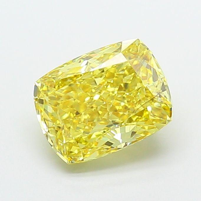 Loose Diamond - CUSHION MODIFIED 3.52ct Fancy Vivid Yellow VS2: Loose Diamond - CUSHION MODIFIED 3.52ct Fancy Vivid Yellow VS2 Source: This is a real non-mined Diamond that has been grown in a lab Shape: CUSHION MODIFIED Carats: 3.52 Color: Fancy Vivid Yellow Cert