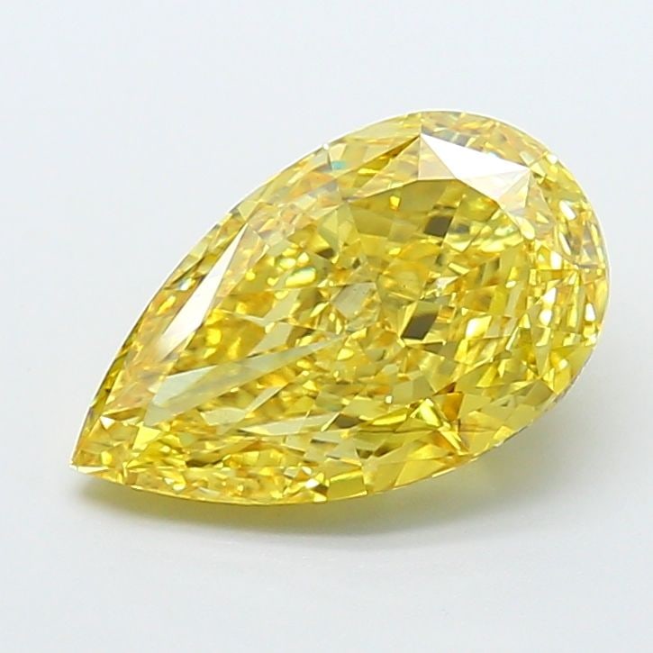 Loose Diamond - PEAR 5.05ct Fancy Vivid Yellow VS2: Loose Diamond - PEAR 5.05ct Fancy Vivid Yellow VS2 Source: This is a real non-mined Diamond that has been grown in a lab Shape: PEAR Carats: 5.05 Color: Fancy Vivid Yellow Certification: IGI Video: