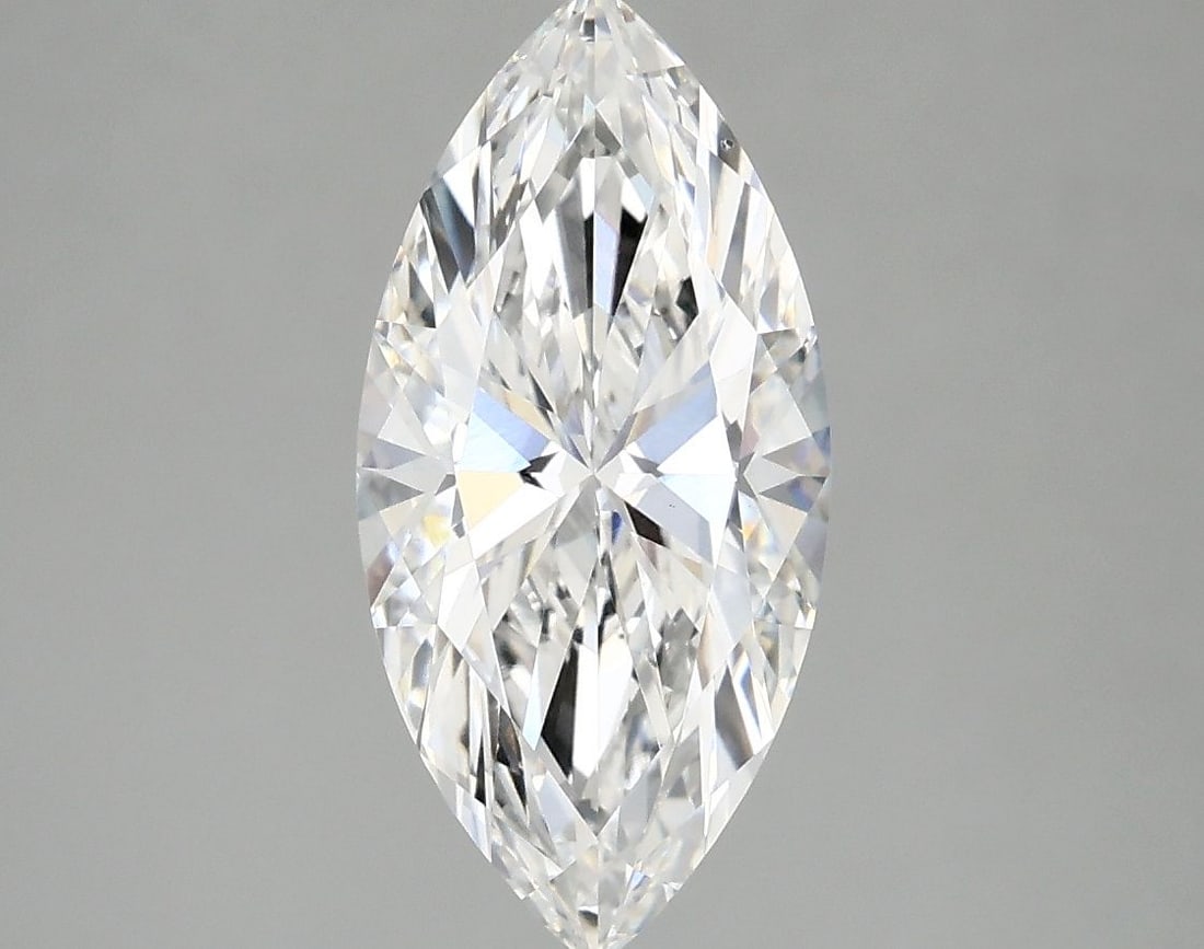 Loose Diamond - MARQUISE 2.06ct E VS1: Loose Diamond - MARQUISE 2.06ct E VS1 Source: This is a real non-mined Diamond that has been grown in a lab Shape: MARQUISE Carats: 2.06 Color: E Clarity: VS1 Certification: IGI Video: