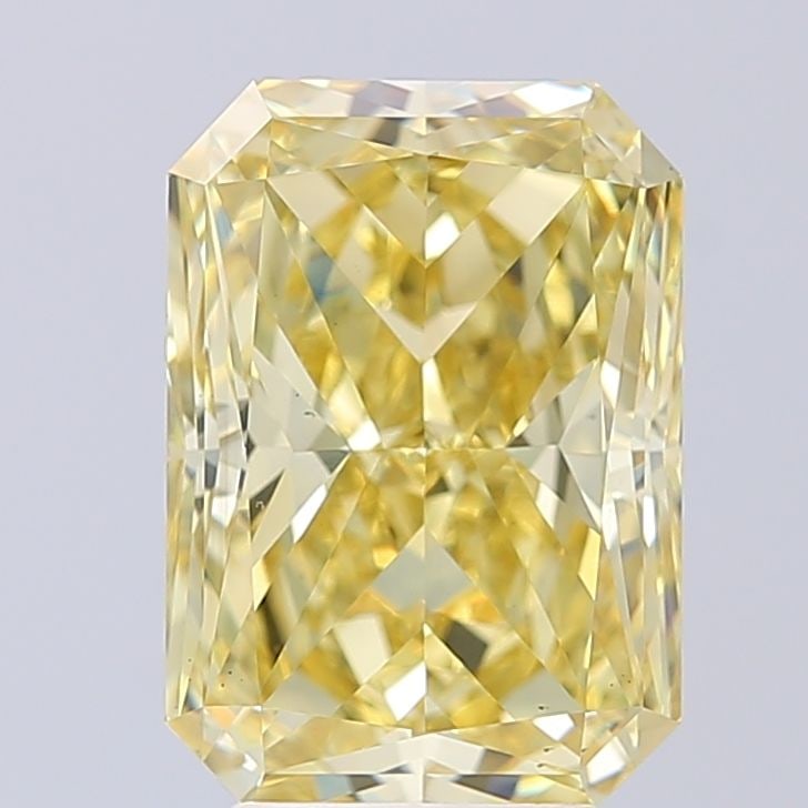 Loose Diamond - RADIANT 5.05ct Fancy Intense Yellow VS1: Loose Diamond - RADIANT 5.05ct Fancy Intense Yellow VS1 Source: This is a real non-mined Diamond that has been grown in a lab Shape: RADIANT Carats: 5.05 Color: Fancy Intense Yellow Certification: IGI